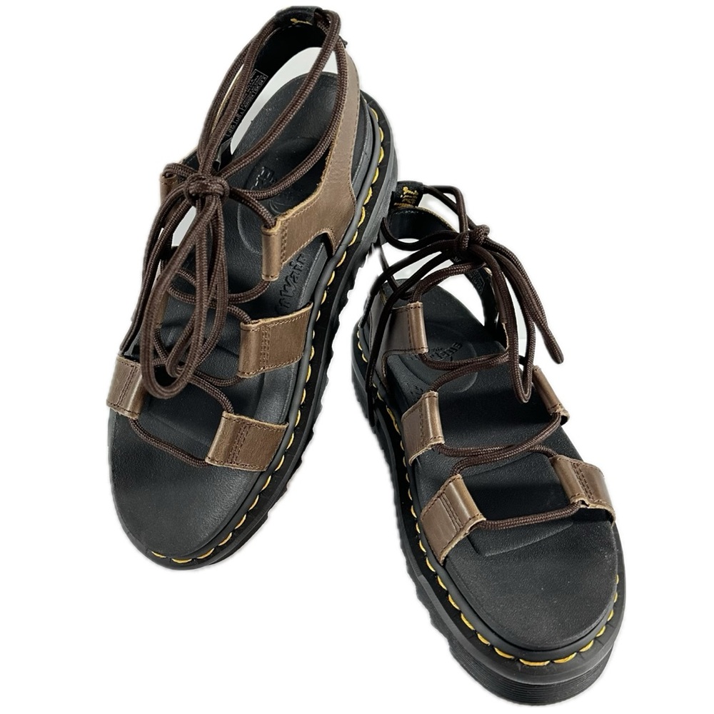 Dr. Martens Nartilla Grizzly Leather Gladiator Sandals